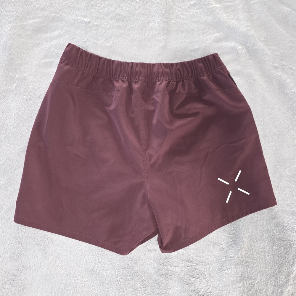 Ten Thousand Foundation Short Mens Medium Burgundy Athletic Training Performance